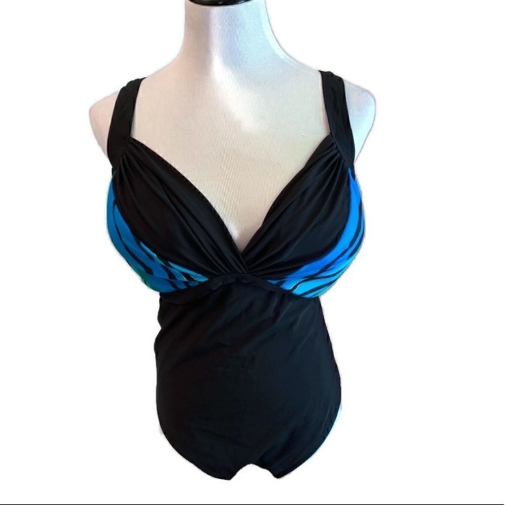 New! Alicia Simone One Piece Bathing Suit Sz 24W
